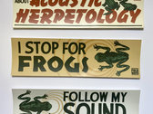 Sounds of North American Frogs Bumper Sticker Set photo 