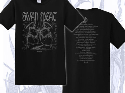 SWAN MEAT Black T-shirt (double sided print) *RESTOCKED!* main photo