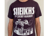 21st Century Mammoth album art T-Shirt (white on deep morone) photo 
