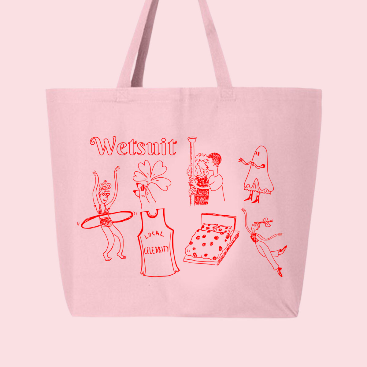 Wetsuit "Sugar, I'm Tired" Wide Canvas Tote Bag