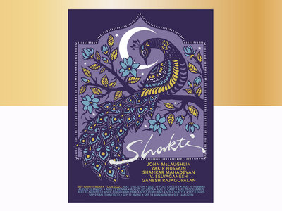 On SALE ** Shakti Peacock Tour Poster by Angie Pickman main photo
