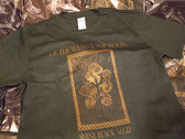 :Of The Wand & The Moon: ‎– Shine Black Algiz T-Shirt (Golden on Dark Green) photo 