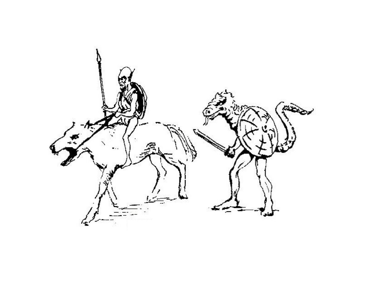 megadungeon-orc-with-spear-mounted-on-giant-wolf-lizard-man