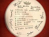 Signed drum head from Änglagårds show 13th of May Roth Händle 2023 photo 