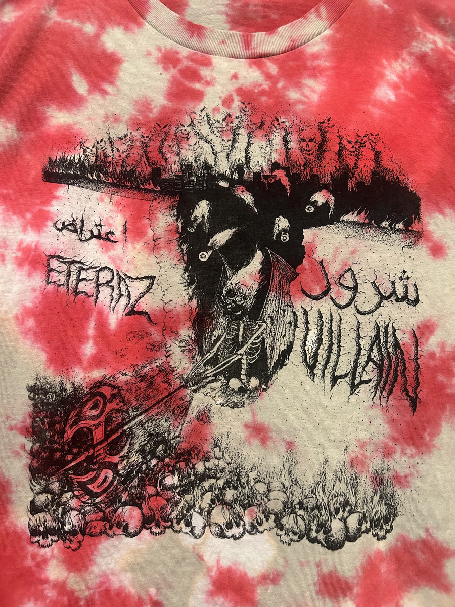 Dyed/Bleached “Villain” Tshirt ETERAZ