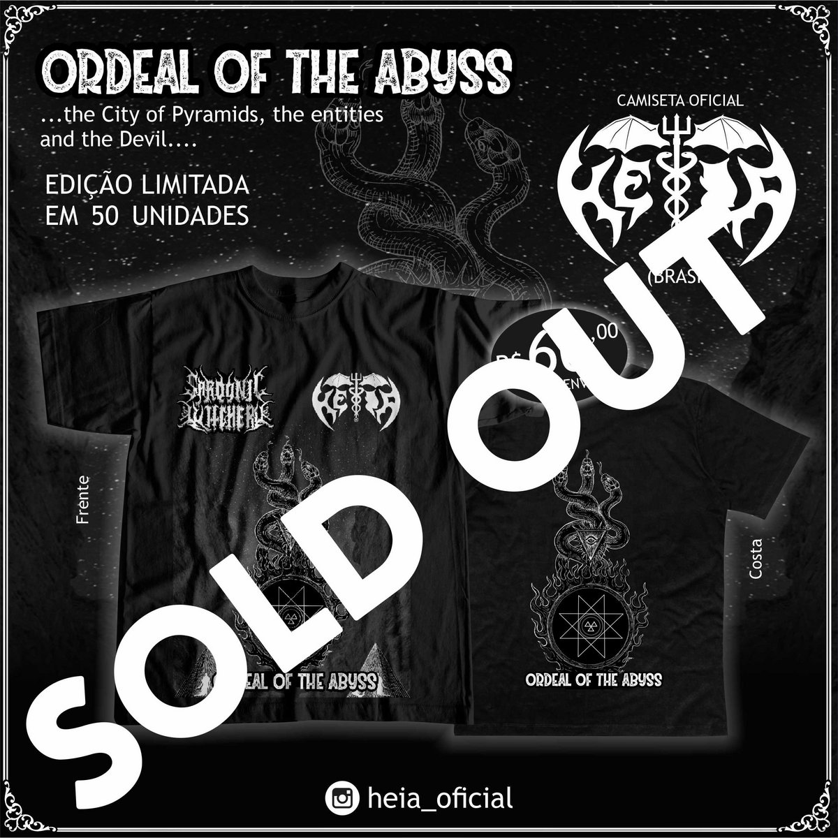 new album t-shirt - Ordeal of the abyss - SOLD OUT | Héia