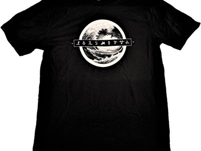 Polymorth / Palimpsest Ambigram Black Wave T-Shirt main photo