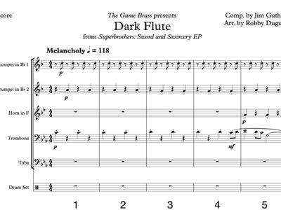 Dark Flute (from "Superbrothers: Sword and Sworcery EP") - Score and Parts main photo