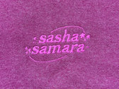 'sasha samara' logo embroidered sweatshirt - size M - *RE-WORKED VINTAGE* photo 