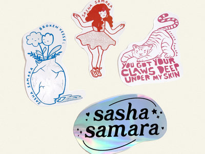 sasha samara Vinyl Stickers (pack of 4) main photo