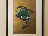 Very Limited Edition Calligram Screen Print by The Screen Prince photo 