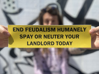"End Feudalism Humanely" Bumper Sticker main photo