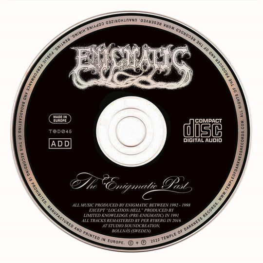 洋楽 Enigmatic/two days of April ENIGMATIC “The Enigmatic Past
