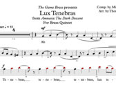 Lux Tenebras (from "Amnesia: The Dark Descent") - Score and Parts for Quintet or Nonet photo 