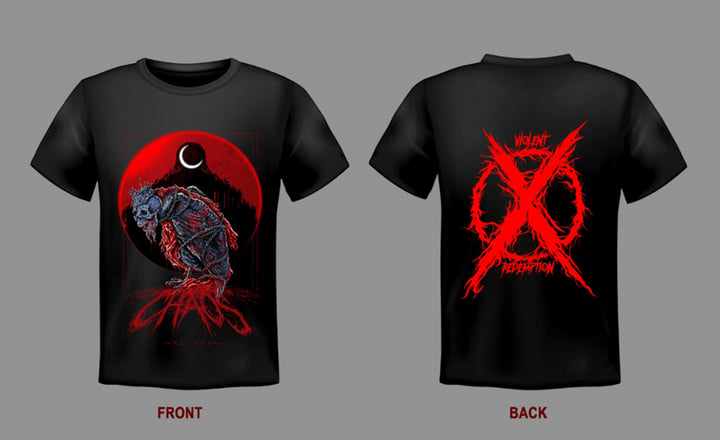 ◆DNSR◆ Violent T-shirt red black Hellstar Black and Red Boxing Rare design Unisex Remake T