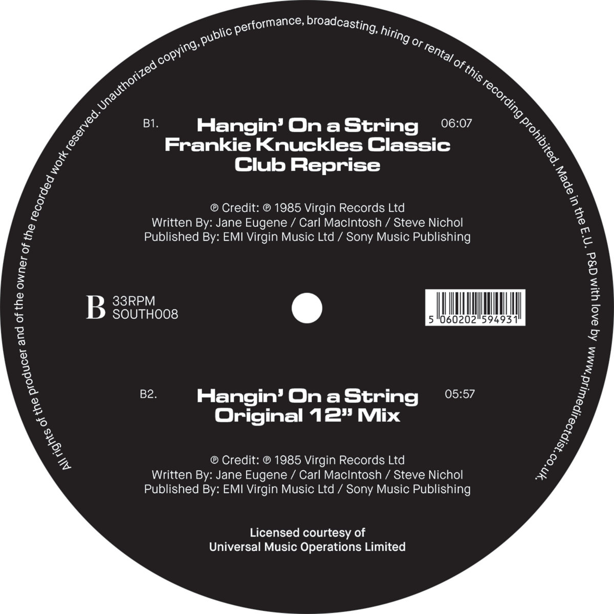 Loose Ends Hangin On A String Frankie Knuckles Remix South Street