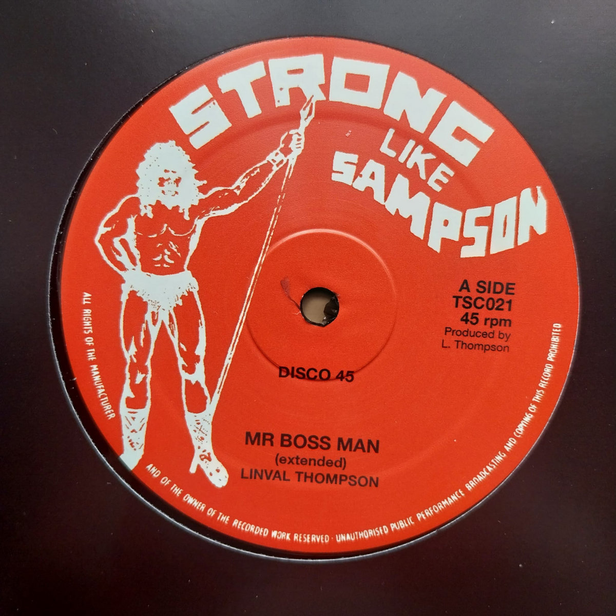 洋楽 Strong Like Samson Linval Thompson LP Linval Thompson Strong