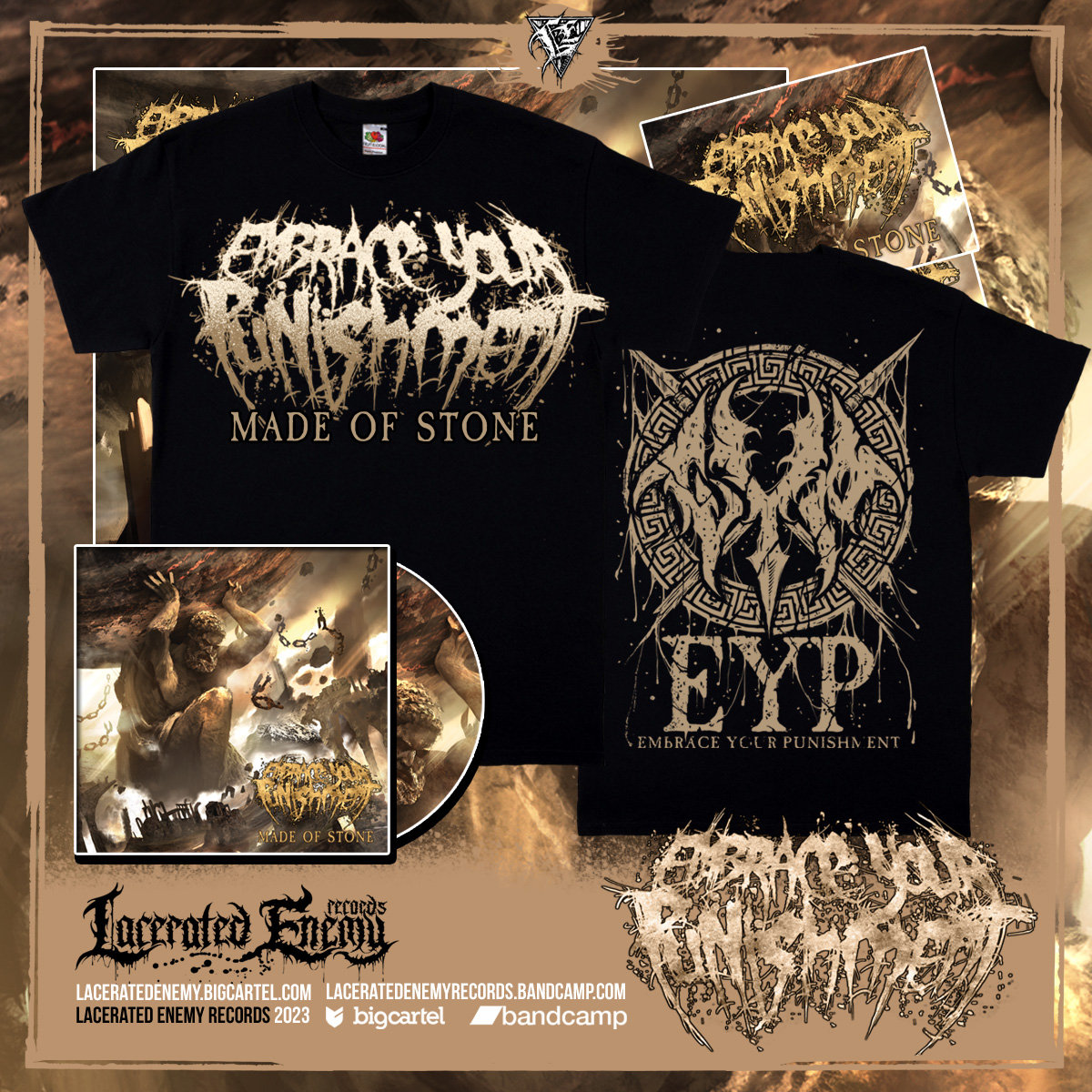 EMBRACE YOUR PUNISHMENT - Made of Stone | Lacerated Enemy records