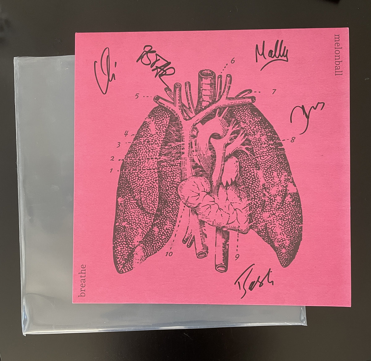 Breathe (limited melon vinyl) with autographs