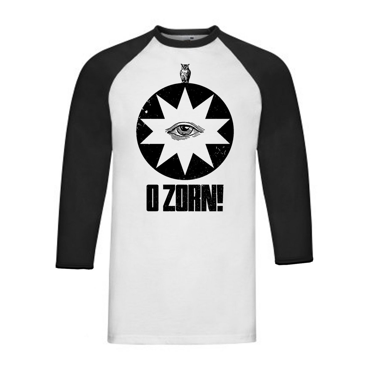 O ZORN! – Crowley Eye 3/4 Raglan Sleeve Baseball T-Shirt | O ZORN!