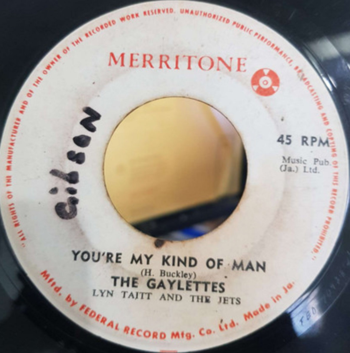 ジャマイカ7” The Gaylettes , Lynn Taitt &amp; T Silent River Runs Deep / Youre My Kind Of Man none Merritone /00050 0033573050_10.jpg
