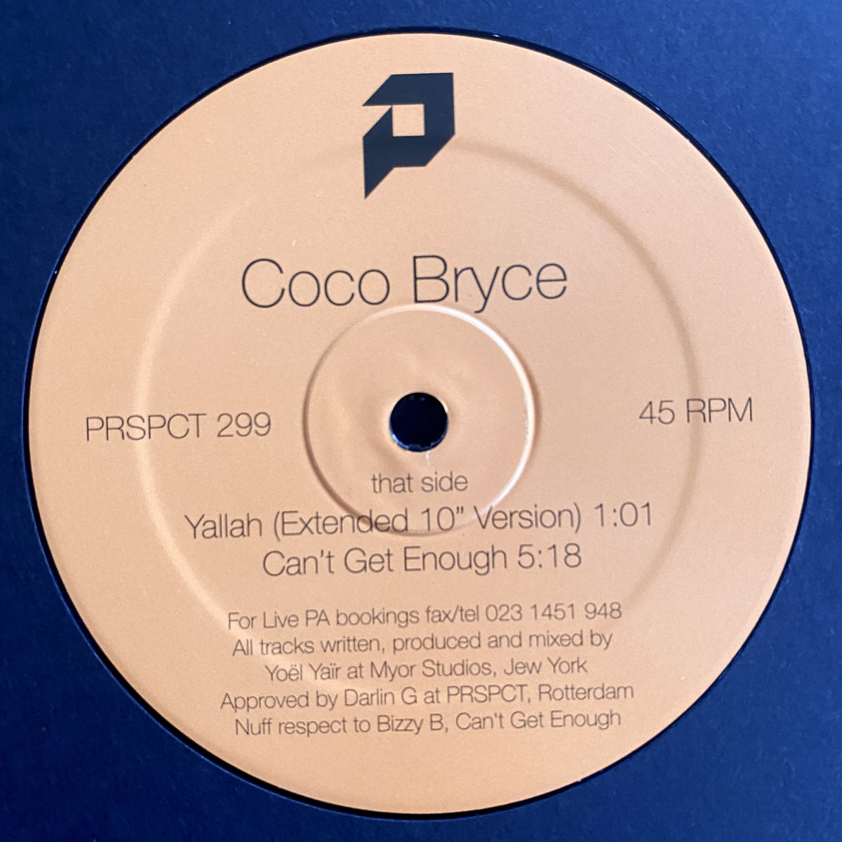 蘭12” Coco Bryce Phoenix (12” X 2) MYORPO01 Myor /00450 Phoenix | Coco Bryce | Myor