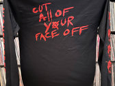 Cut All of Your Face Off - Long Sleeve shirt (black) photo 