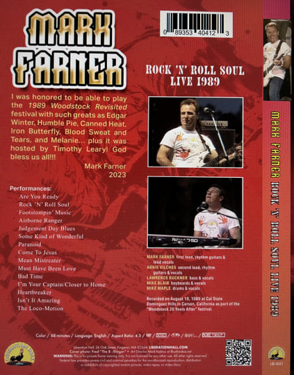 Rock 'n Roll Soul: Live, August 20, 1989 | Mark Farner