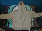 Khanate "It's Cold..." UK 1-off Desert-Tan tour hoodie 2005 Size XL Aaron Turner NEW/OLD stock photo 