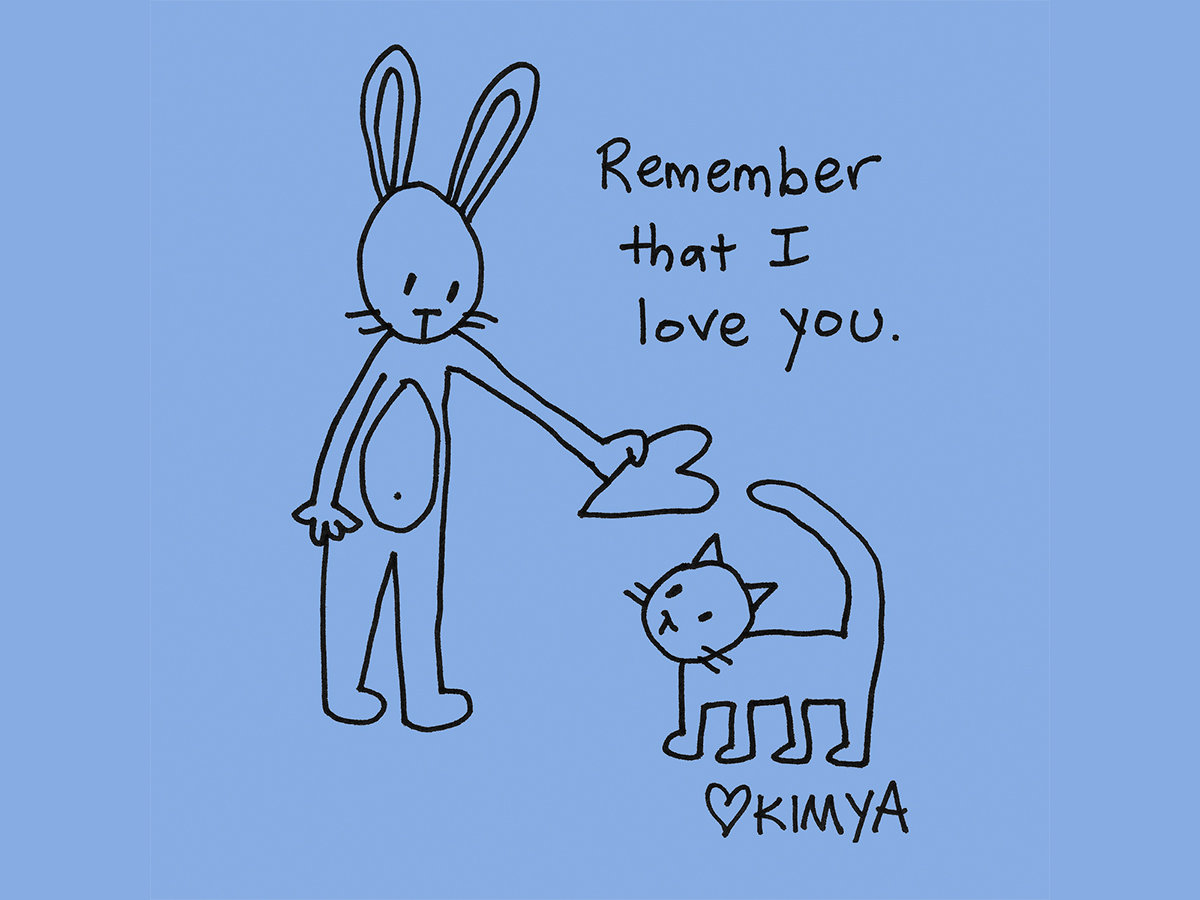 Remember that I Love You TShirt (Blue) Kimya Dawson