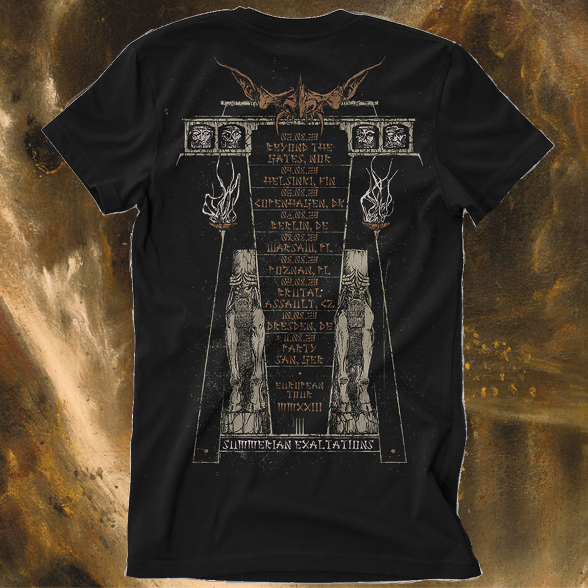 T-shirt Church Of Misery Tour Européen 2023 - Unisex Tailles S à 5XL - Noir, Personnalisable