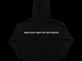 "MAN'S GUILT" hoodie photo 