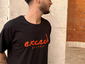 Man Black t-shirt with orange Logo photo 