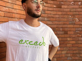 Man White t-shirt with green Logo photo 
