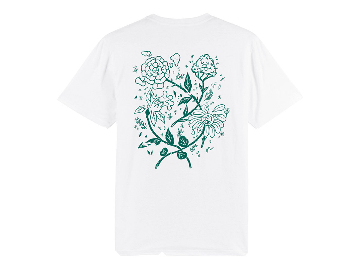 Tee-shirt "Fleurs" par Simon Bournel