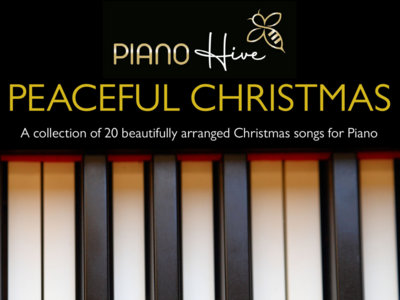 Peaceful Christmas - Peaceful and Calming Piano Book for Adults and Children. Beginner, Grade 1 & Grade 2. Audio Supported main photo