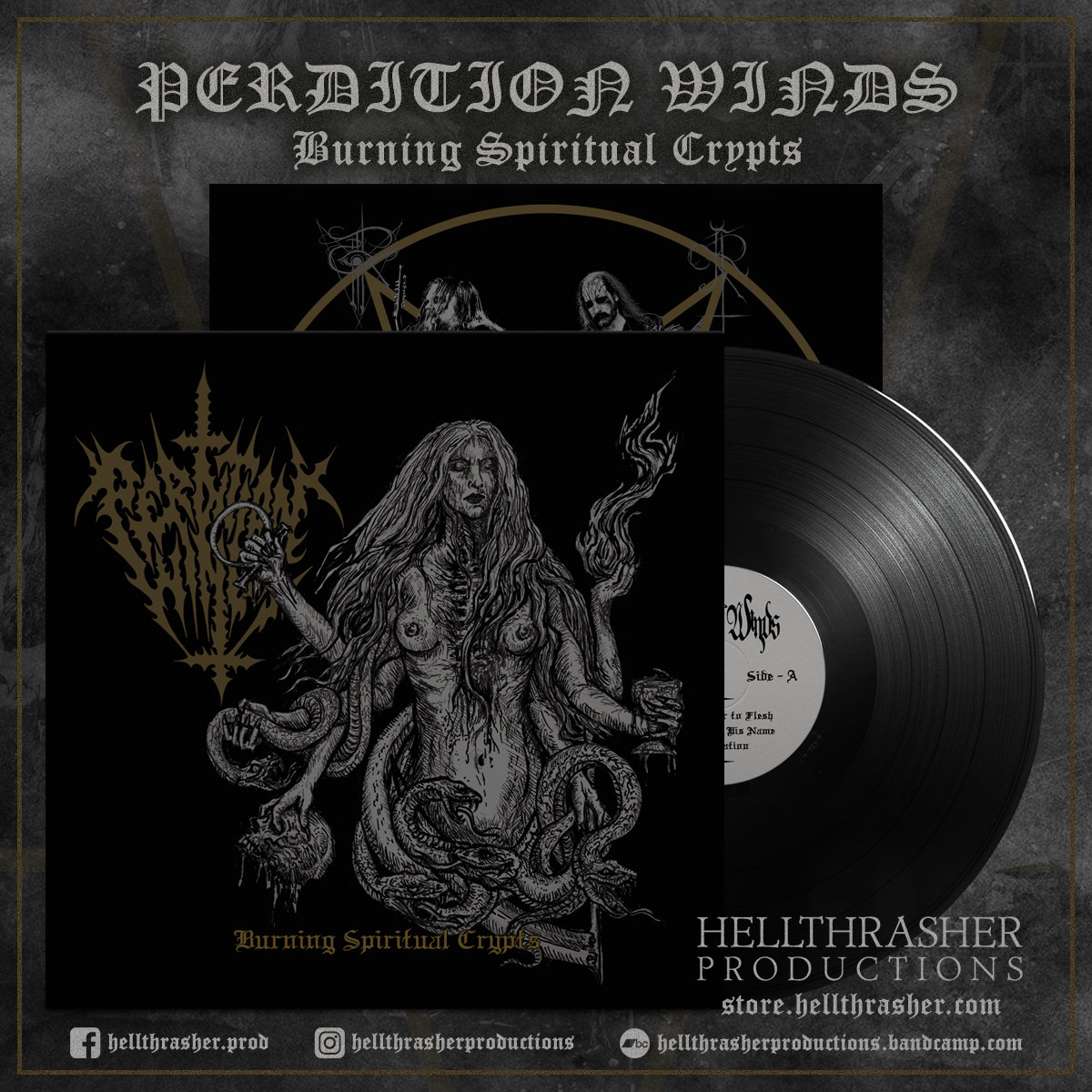 Burning Spiritual Crypts | PERDITION WINDS | Hellthrasher Productions
