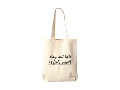Stay Out Late It Feels Great! Bull Denim Tote Bag main photo
