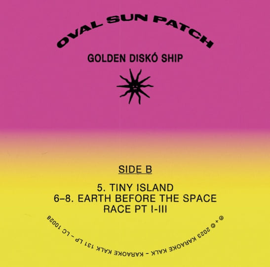 Oval Sun Patch | golden diskó ship