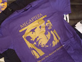 Megaptera – Beyond The Massive Darkness T-Shirt (Black on Grey / White on Black / Golden on Violet / Black on Black) photo 