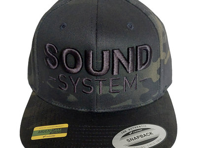 Sound System Black Multicam Snapback with black logo main photo