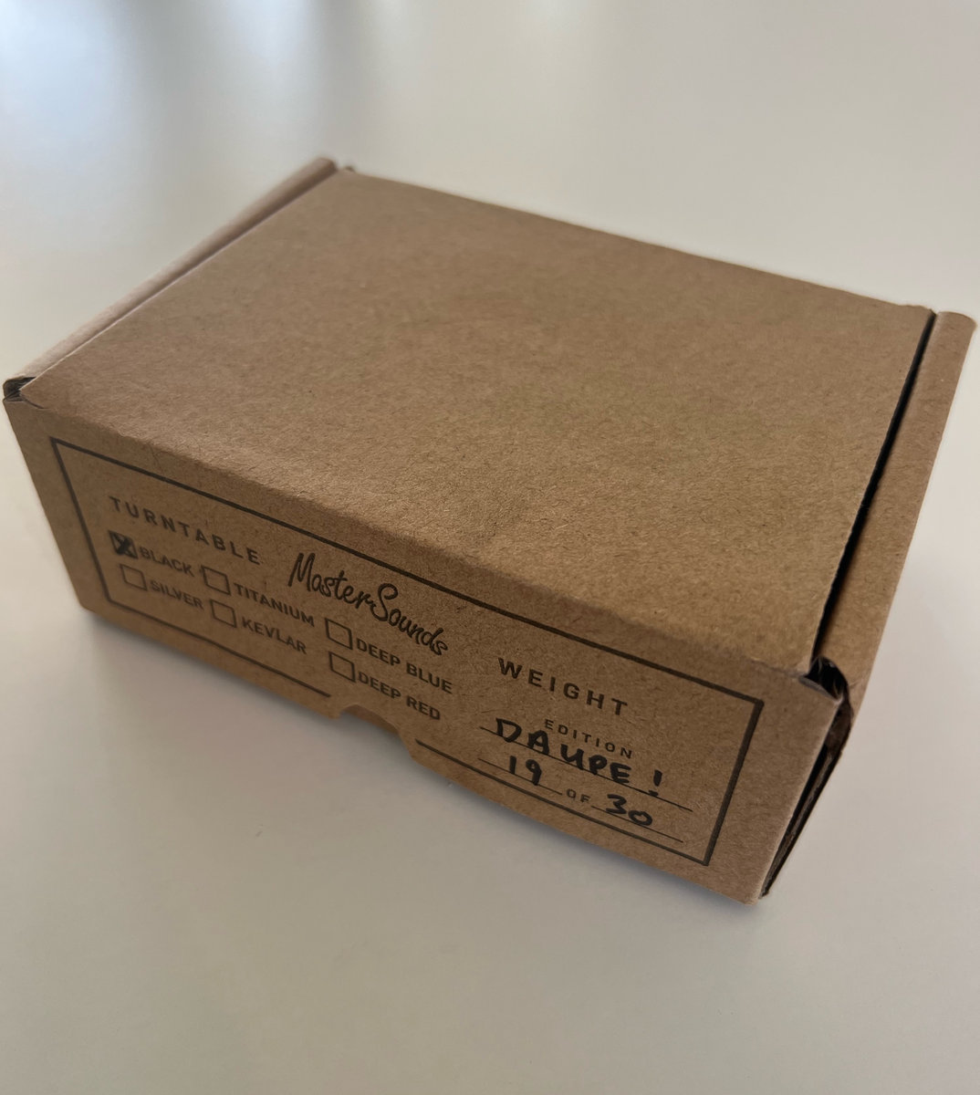 Limited Edition - Daupe X Mastersounds Turntable Weight | Daupe