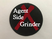 Agent Side Grinder -  2023 printed cotton Patch  (round 8cm or square) photo 