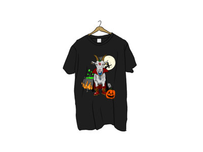 Spooky Goat Unisex T-shirt BLACK XL ONLY main photo
