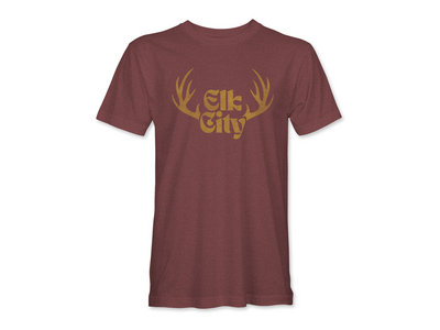 Elk Horns T-Shirt in Heather Maroon main photo