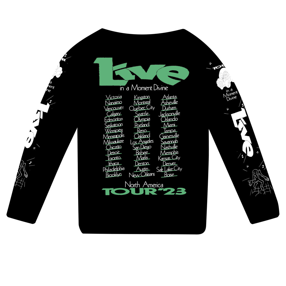 Freaks X Cindy Lee in a moment divine TOUR 23 - long-sleeve