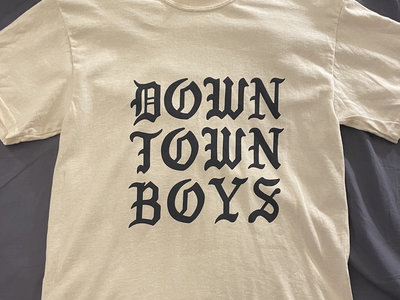 Downtown Boys T-Shirt | White with black print main photo