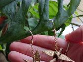 Paper Crane Earrings (made-to-order) photo 
