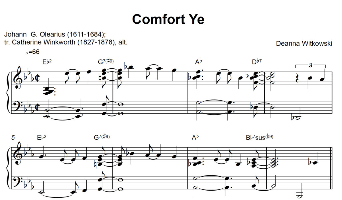 Comfort Ye (new SATB version!)