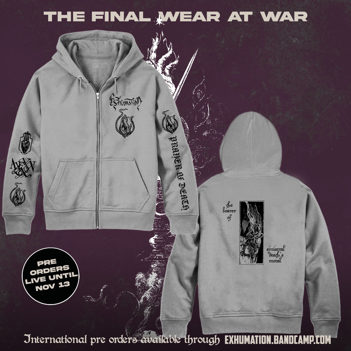 ミュージシャン the GazettE HOLY DEED HOODIE GREY the GazettE HOLY